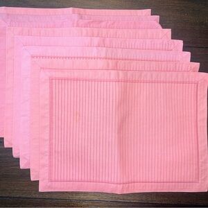 Vintage Pink Pleated Placemats (8 count)